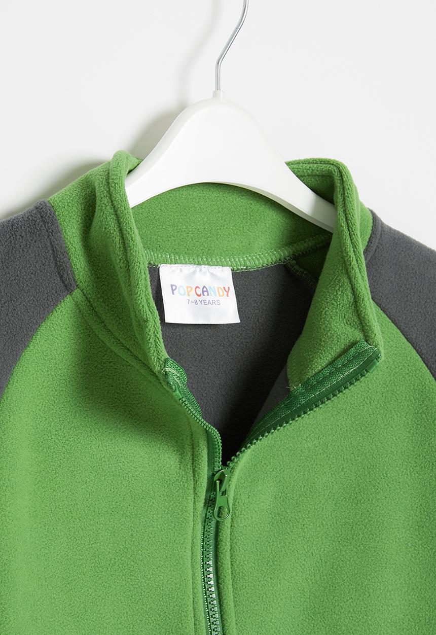 Pop Candy - Polar-fleece sweatshirt - green & grey