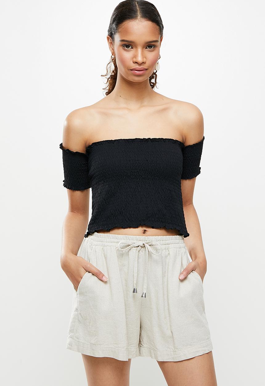 Trendyol - Siyah giped knitted blouse - black
