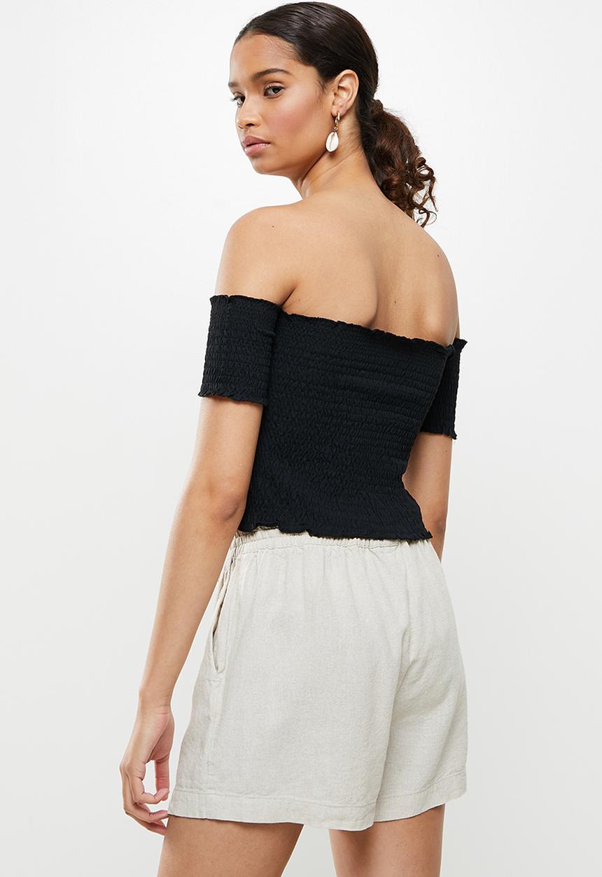 Trendyol - Siyah giped knitted blouse - black
