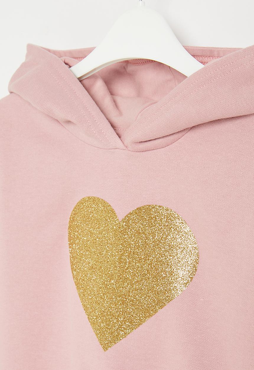 Pop Candy - Girls pullover hoodie - dusty rose
