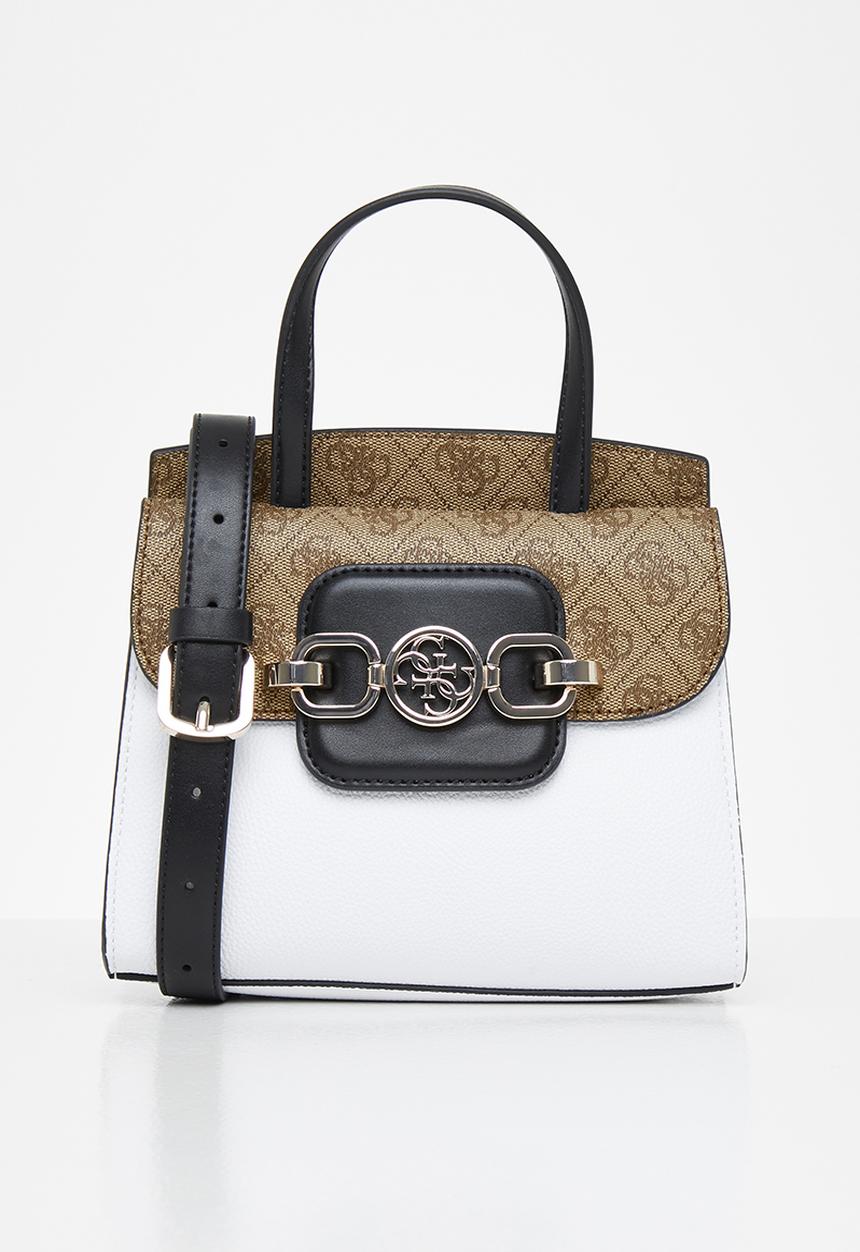 GUESS - Hensely mini satchel - latte multi