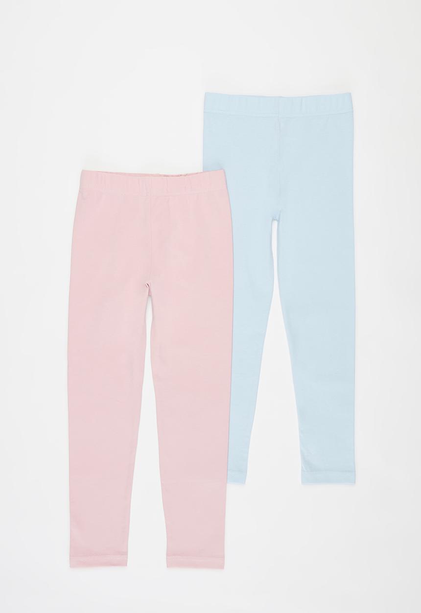 Pop Candy - Girls 2 pack leggings - blue & pink