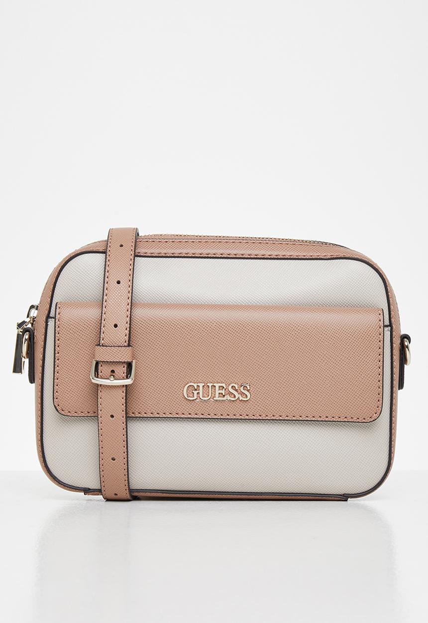 GUESS - Leslie crossbody top zip - stone 