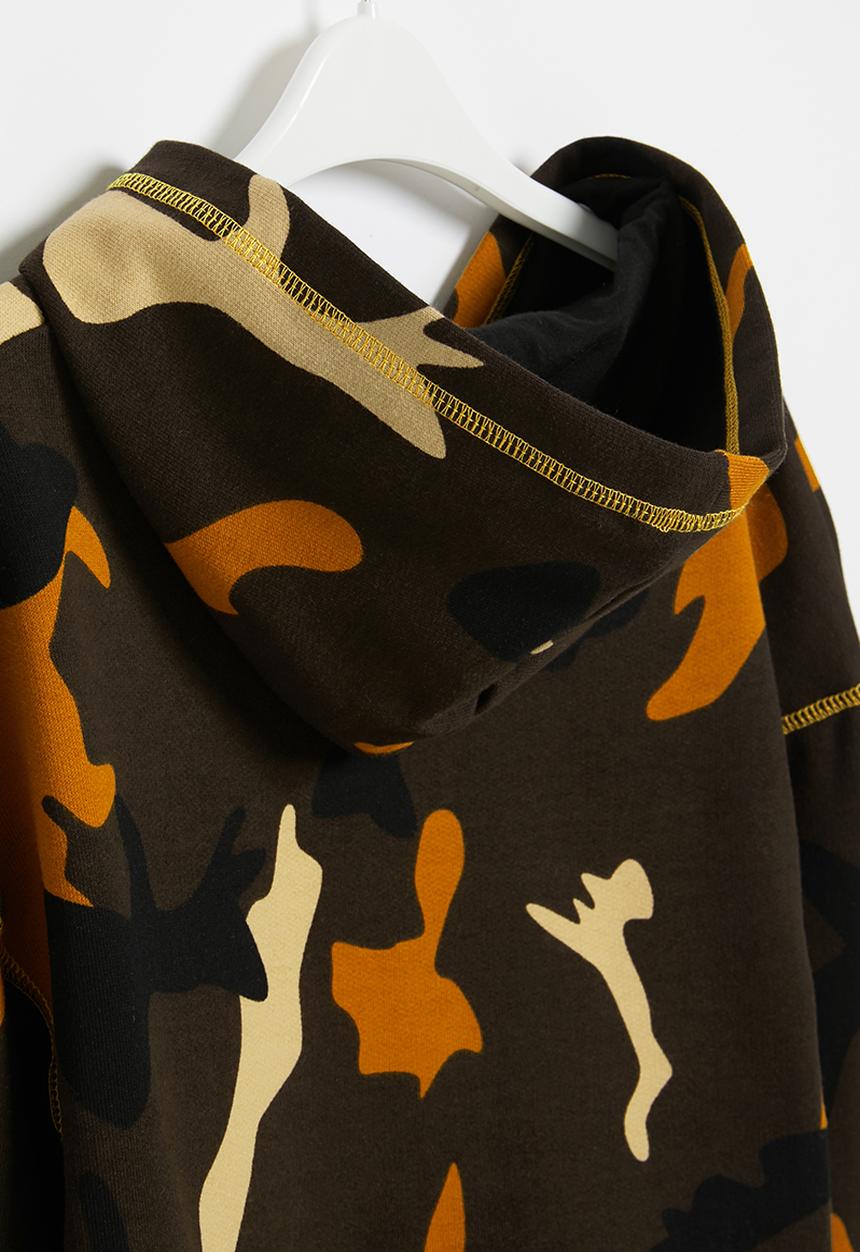 Rebel Republic - Boys camo hoodie - brown