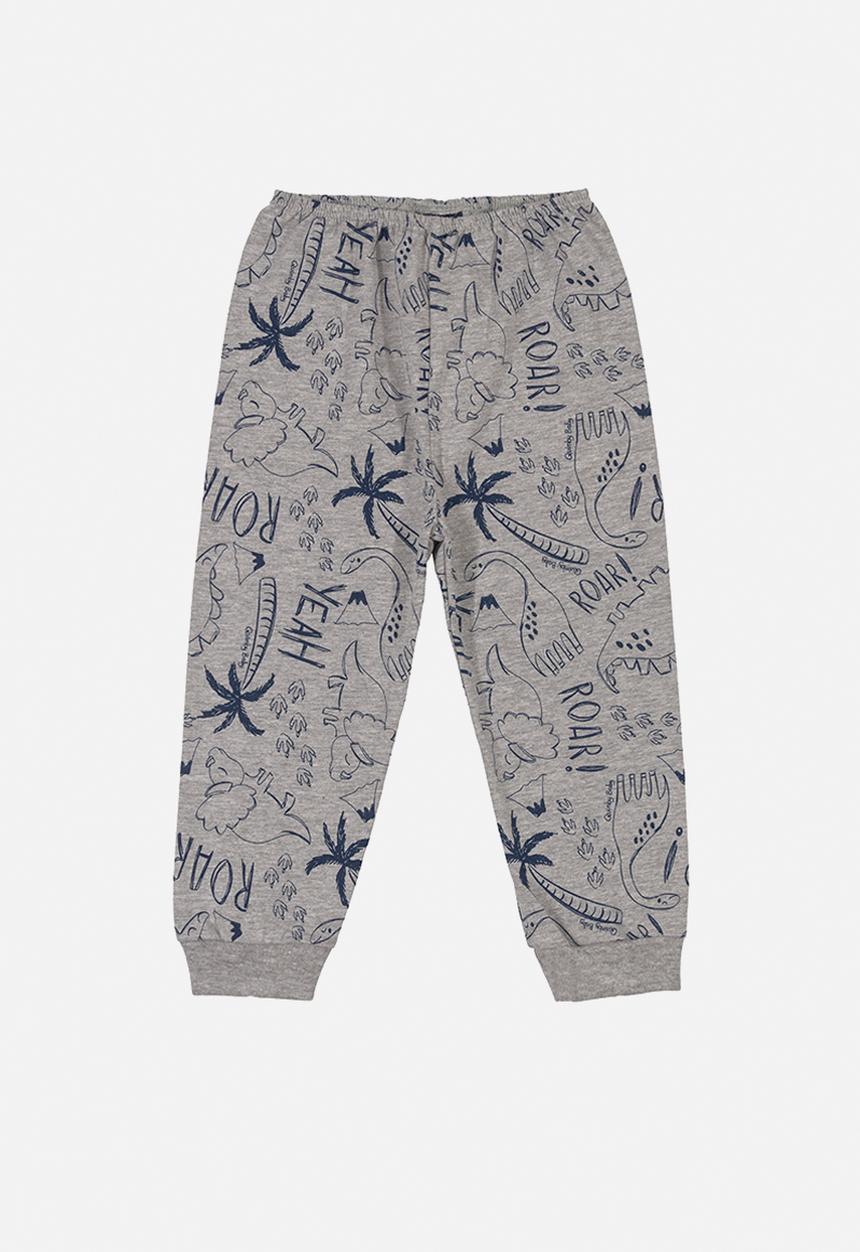 Quimby - Baby boys animal pants - grey