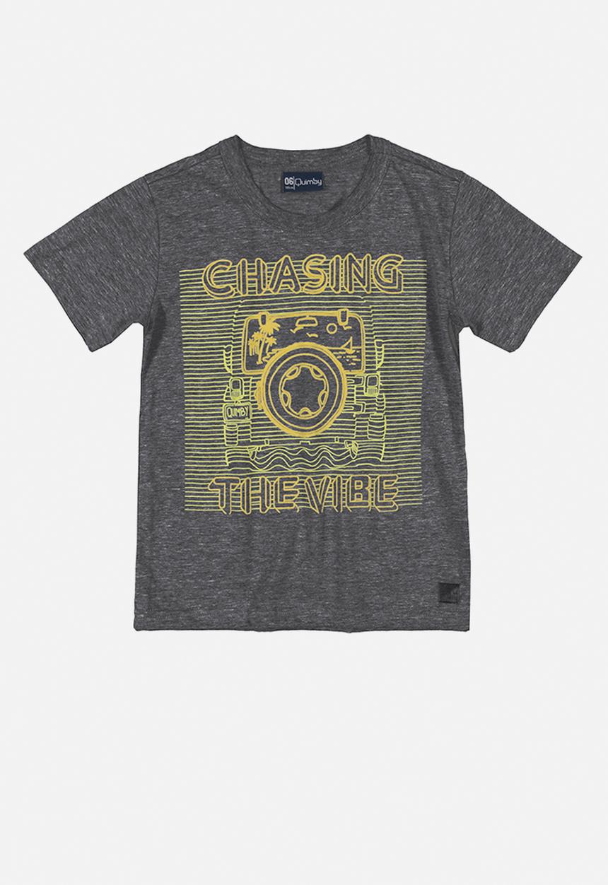 Quimby - Boys chasing the vibe tee - dark grey
