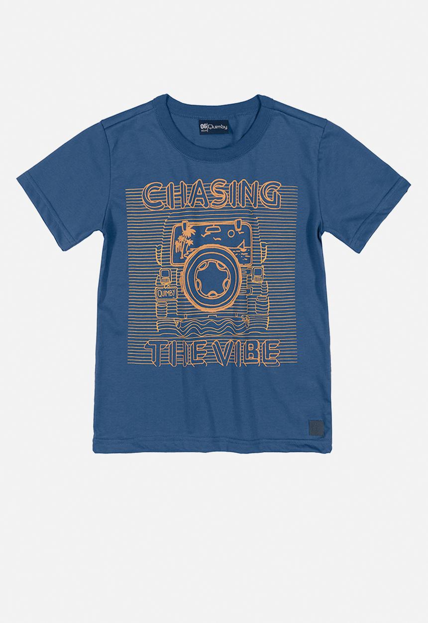 Quimby - Boys chasing the vibe tee - blue