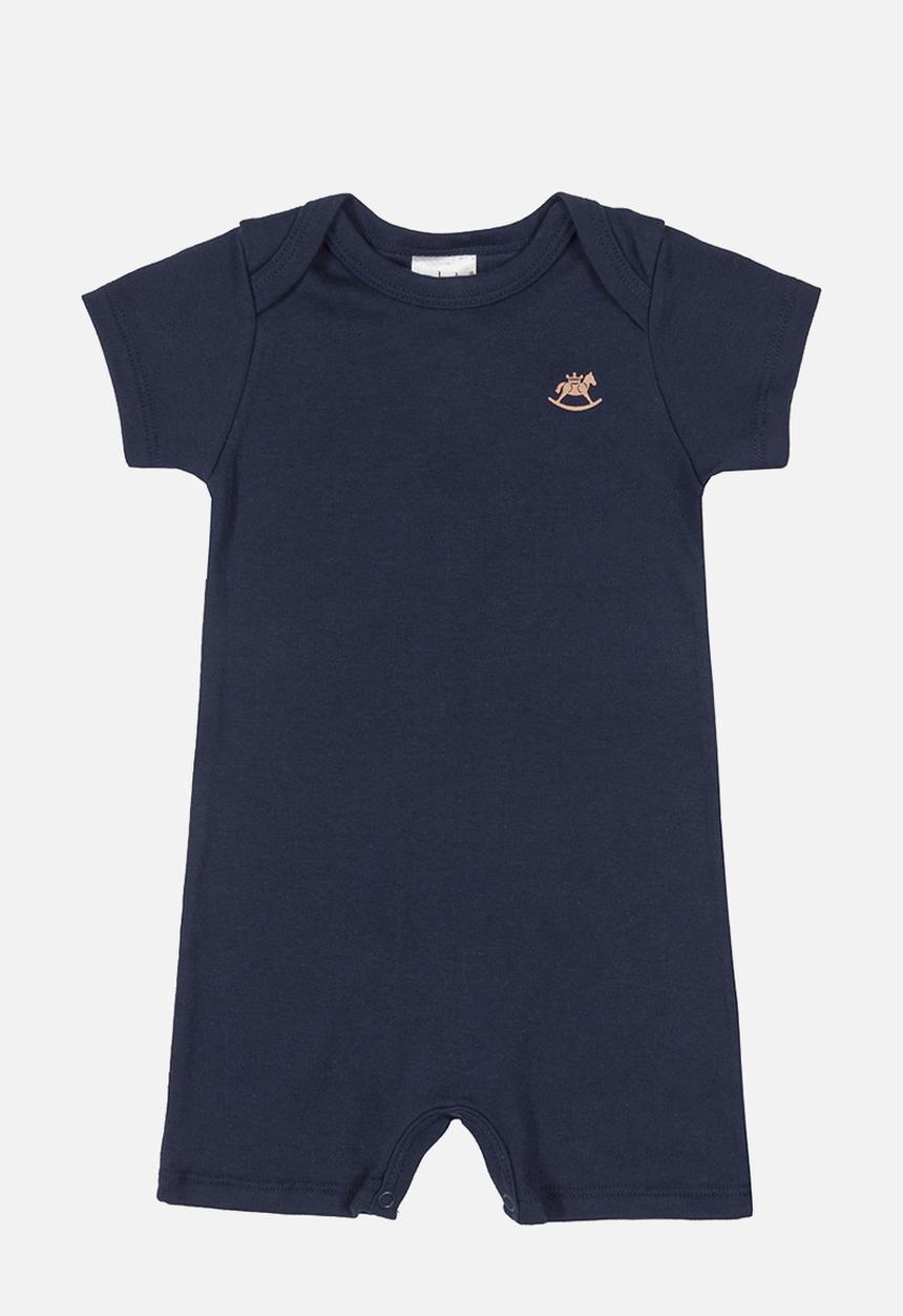UP Baby - Jersey cotton romper - navy