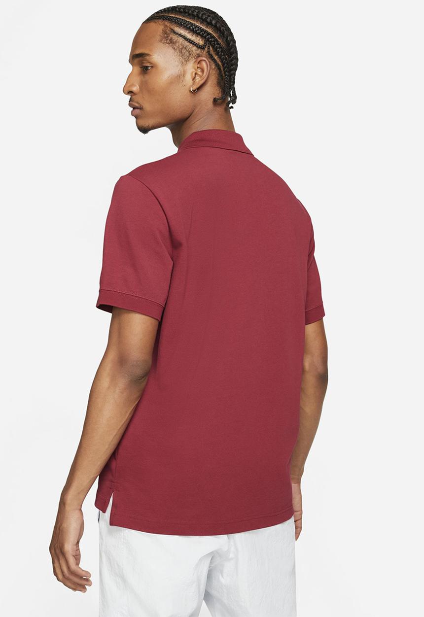 Nike - M nsw spe polo matchup pq - pomegranate & white