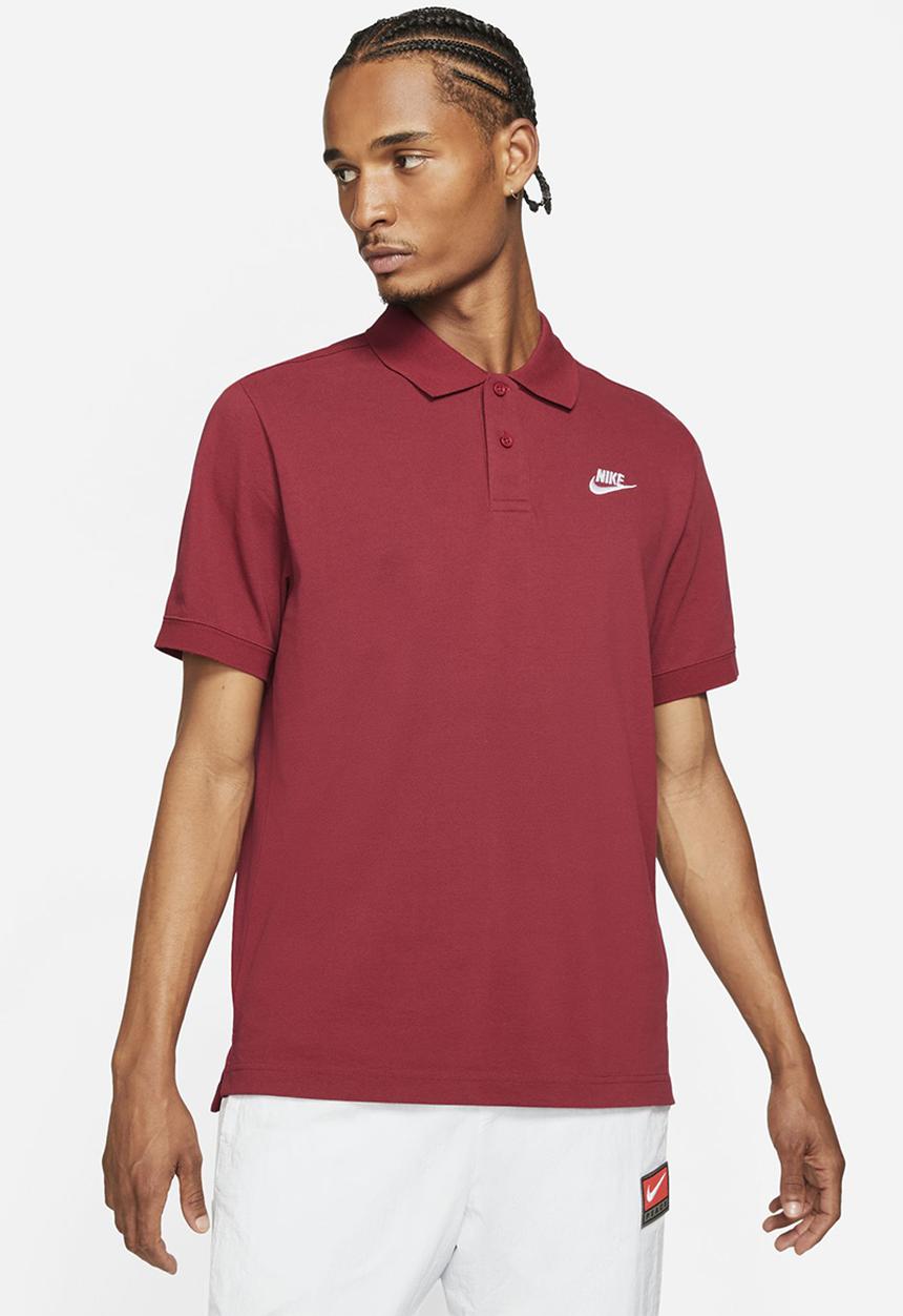 Nike - M nsw spe polo matchup pq - pomegranate & white