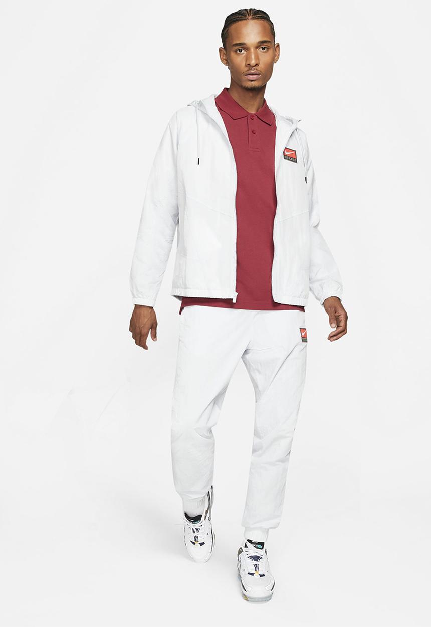 Nike - M nsw spe polo matchup pq - pomegranate & white