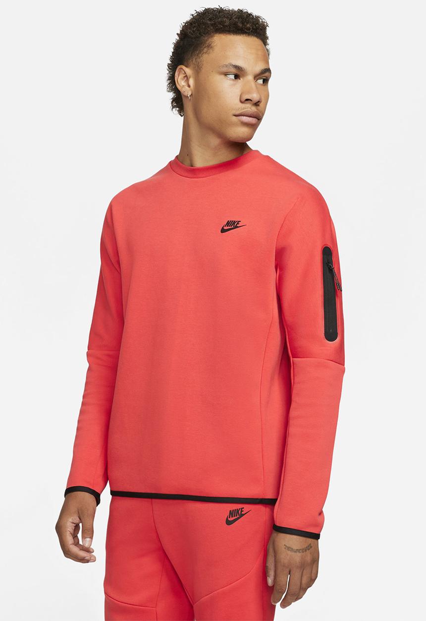 Nike - Nsw tch flc crw - lobster & black