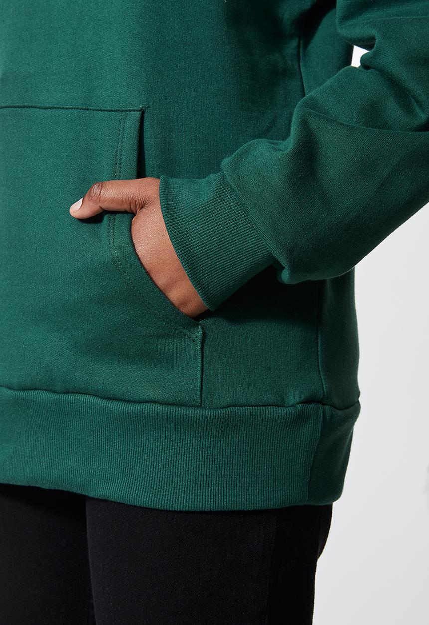 Superbalist - Longline hoodie - deep green