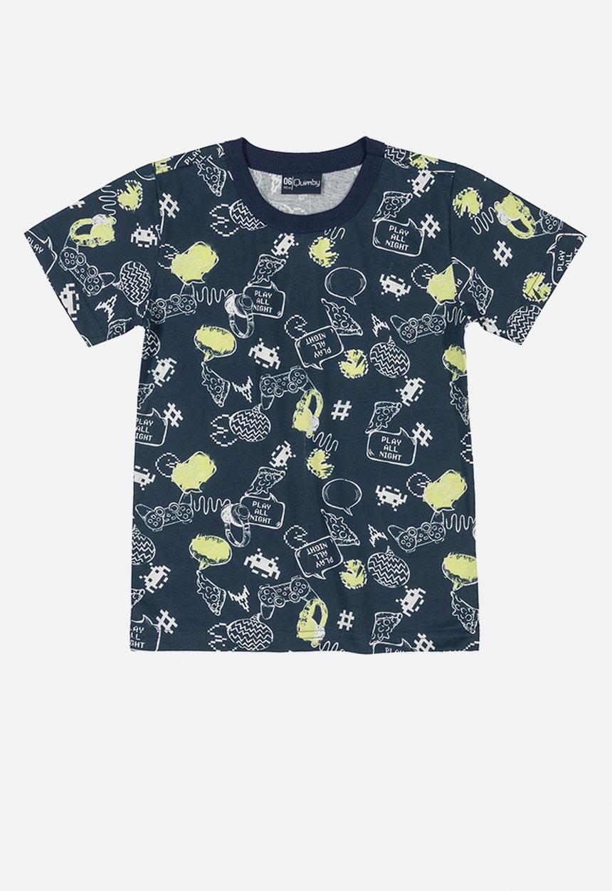 Quimby - Boys multi print pj set - navy