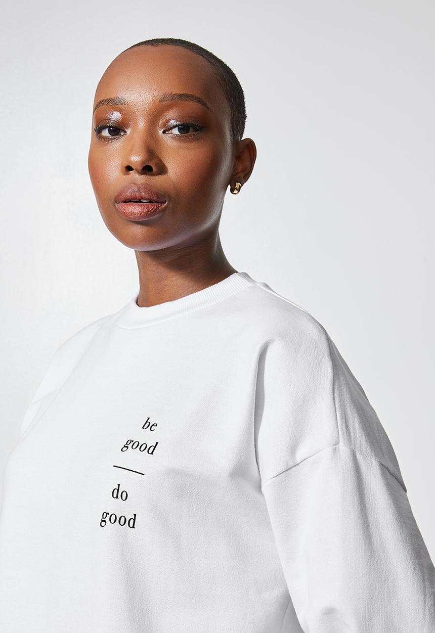 Superbalist - Slogan crew sweat - white