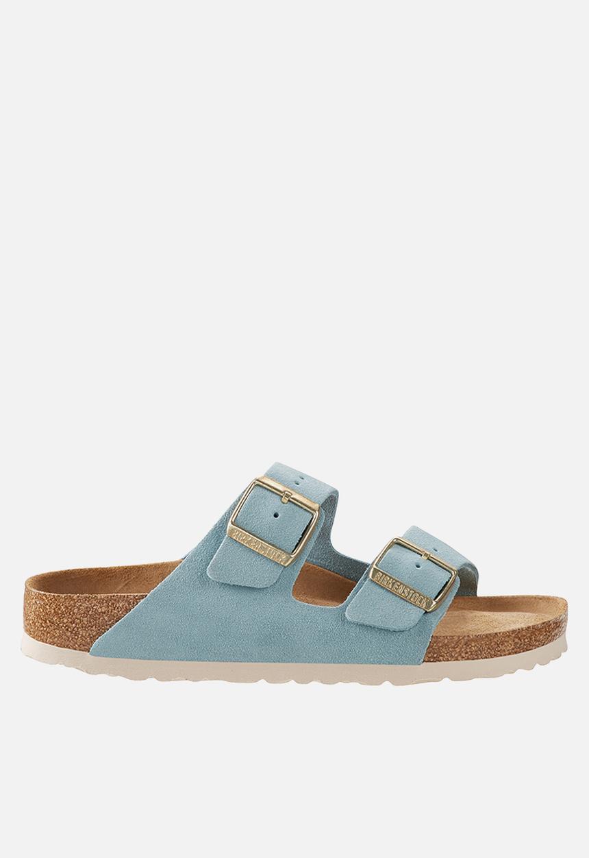 Birkenstock - Arizona sfb suede leather regular - light blue
