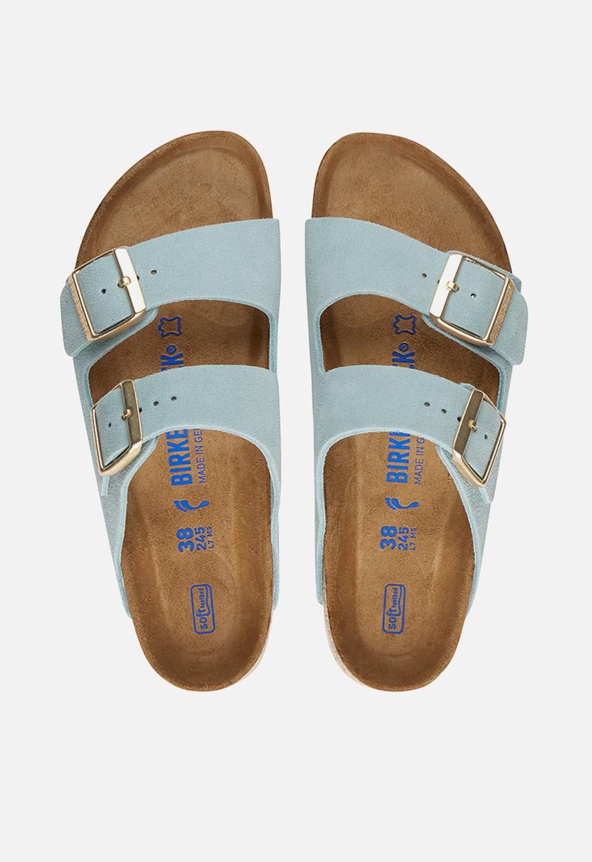 Birkenstock - Arizona sfb suede leather regular - light blue