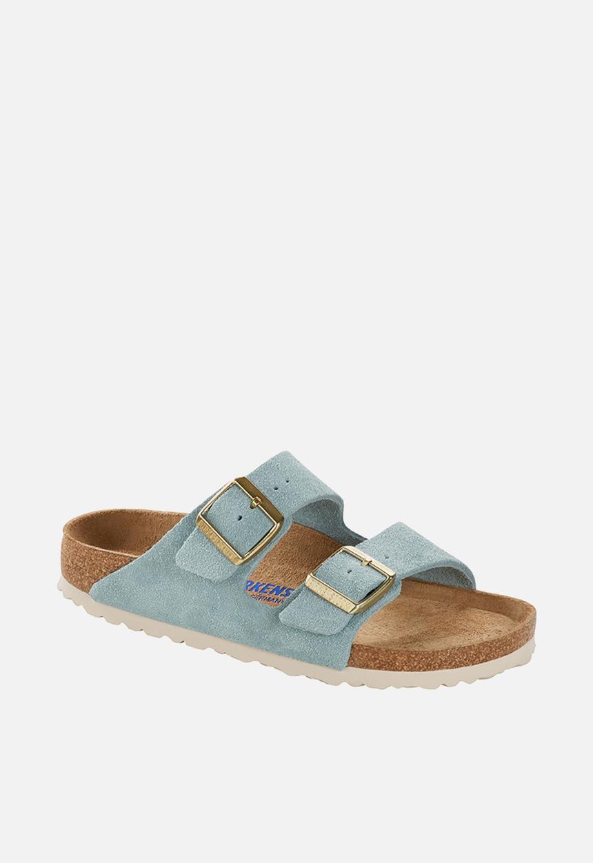 Birkenstock - Arizona sfb suede leather regular - light blue