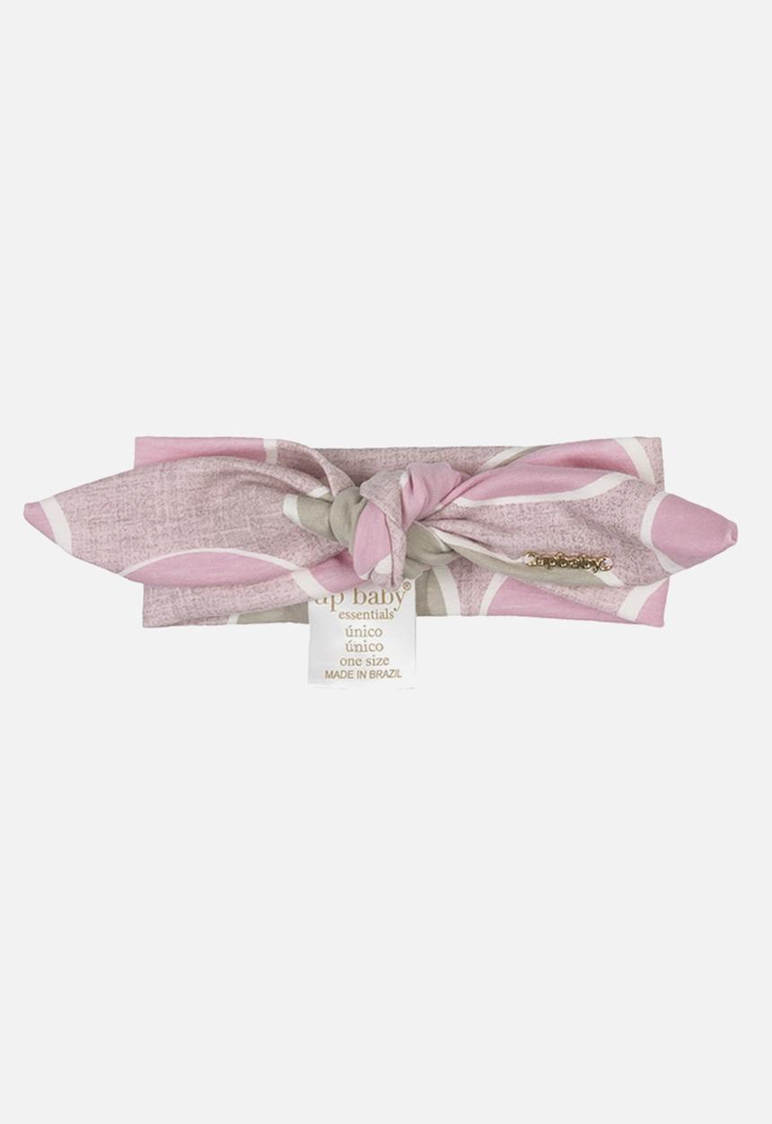 UP Baby - Floral bow headband - light pink