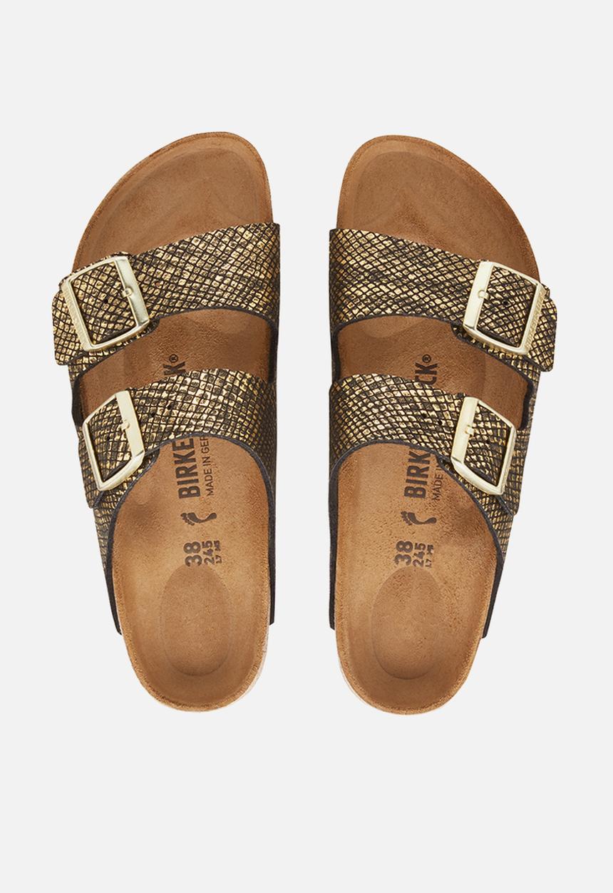 Birkenstock - Arizona regular - shiny python black / gold