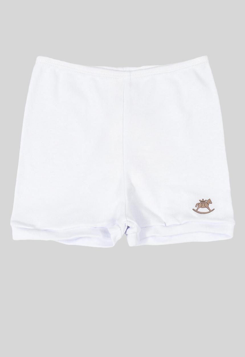 UP Baby - Soft jersey cotton shorts - white