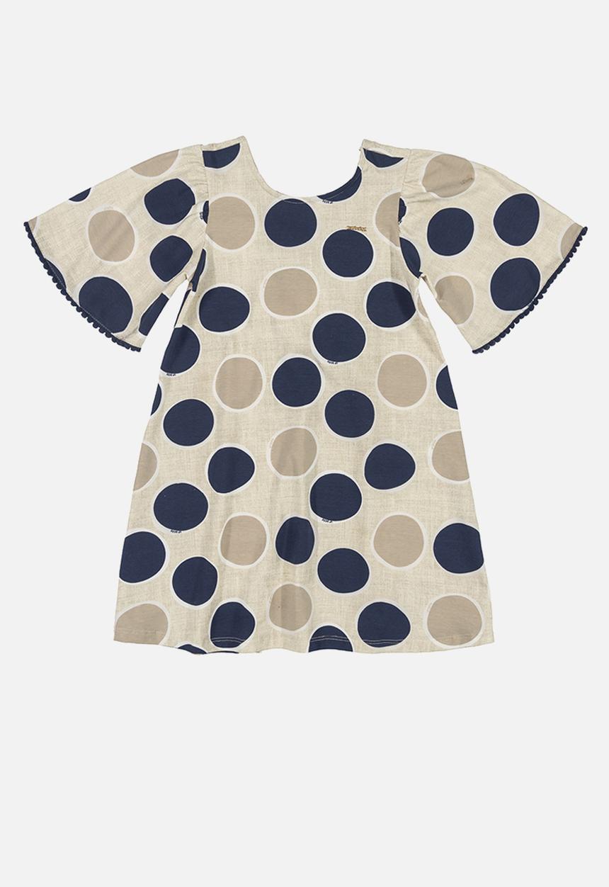 UP Baby - Polka dot dress - light brown
