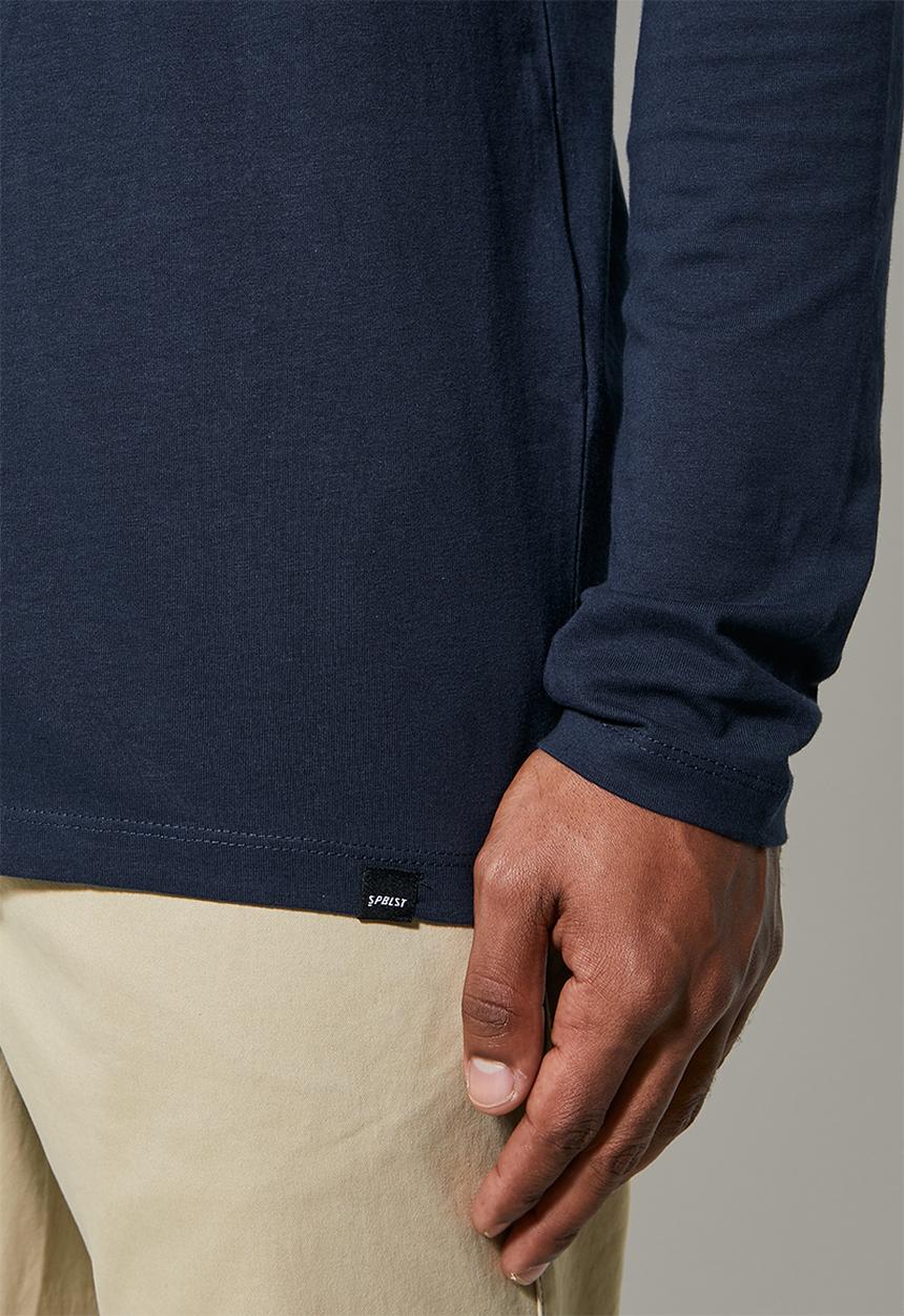 Superbalist - Nate long sleeve crew neck tee - navy 