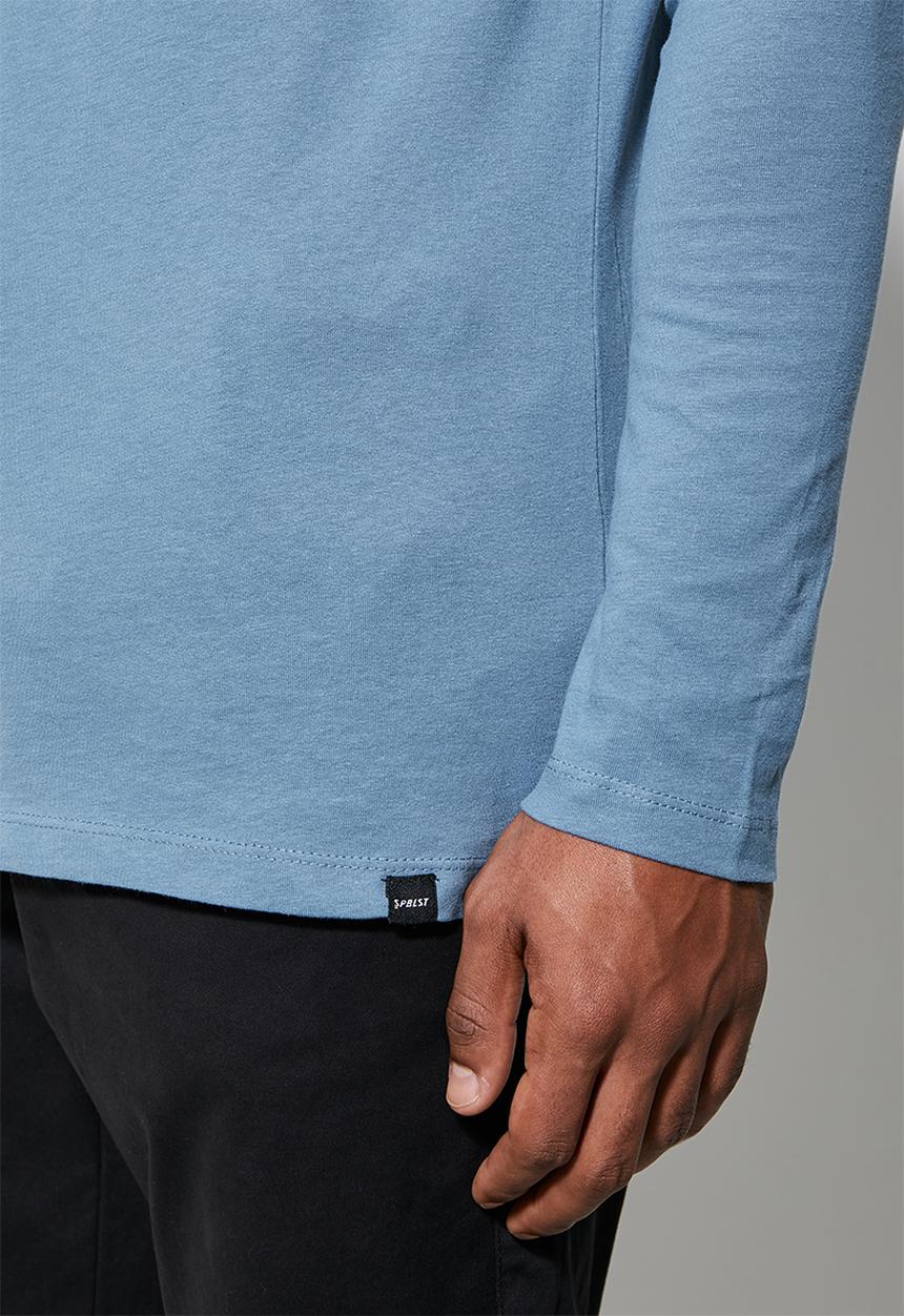 Superbalist - Nate long sleeve crew neck tee - blue 