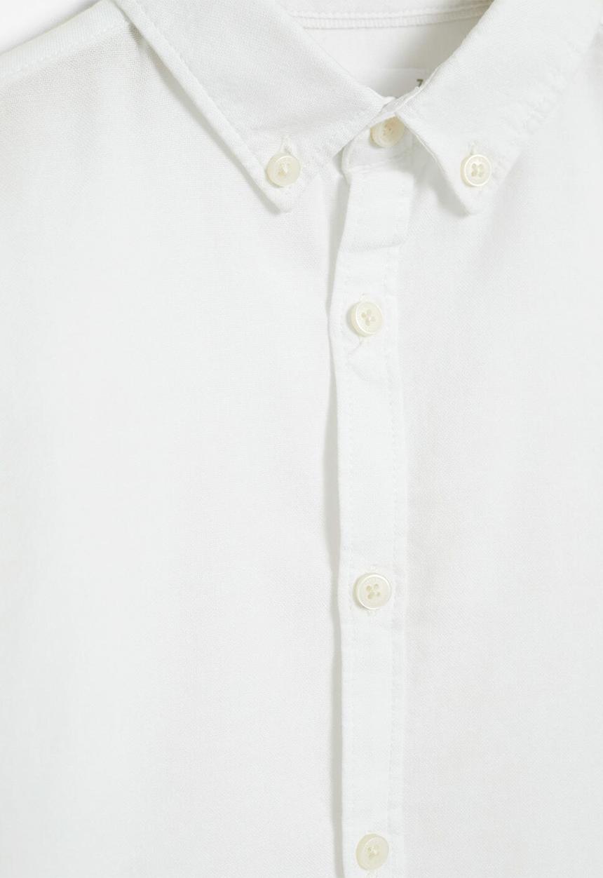 MANGO - Shirt oxford - white