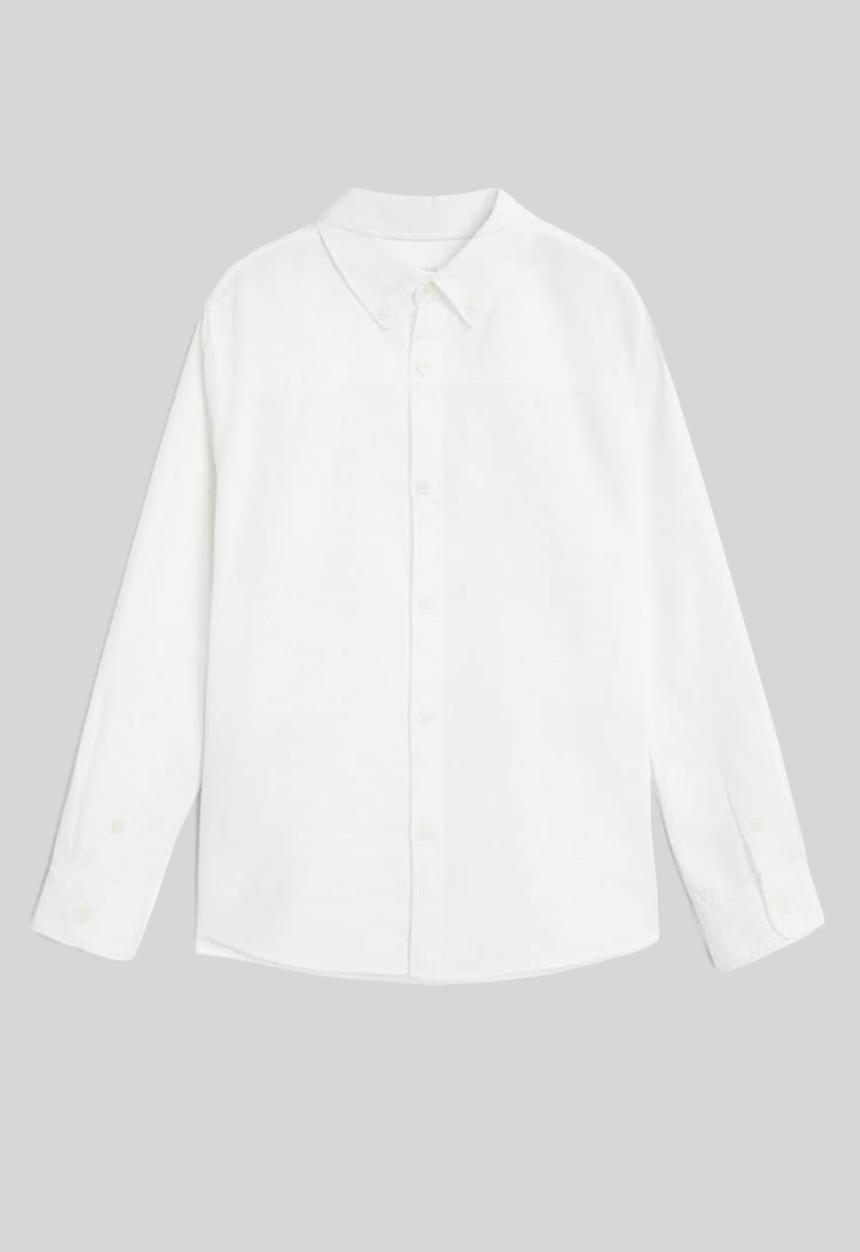 MANGO - Shirt oxford - white