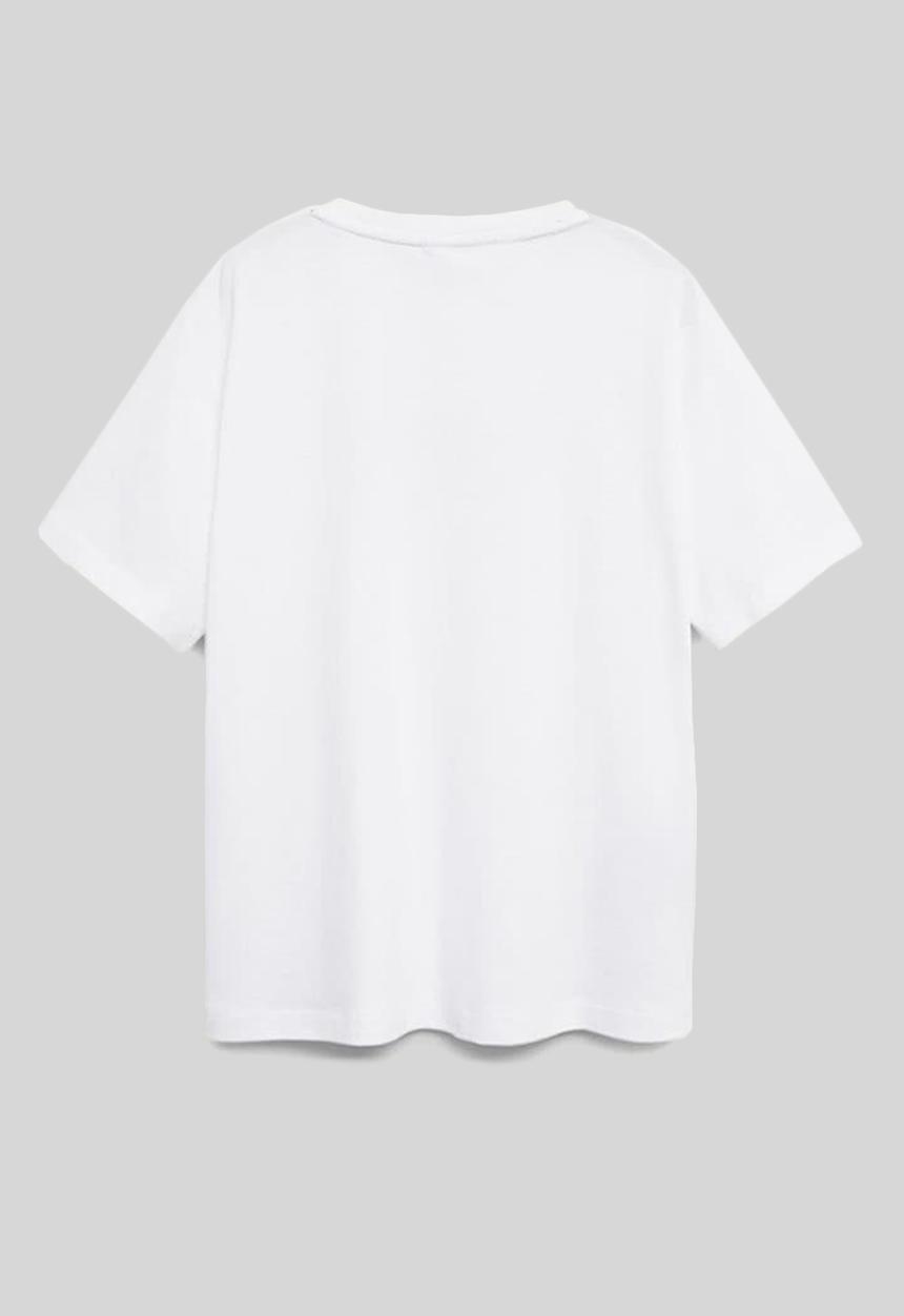 MANGO - T-shirt focused - white