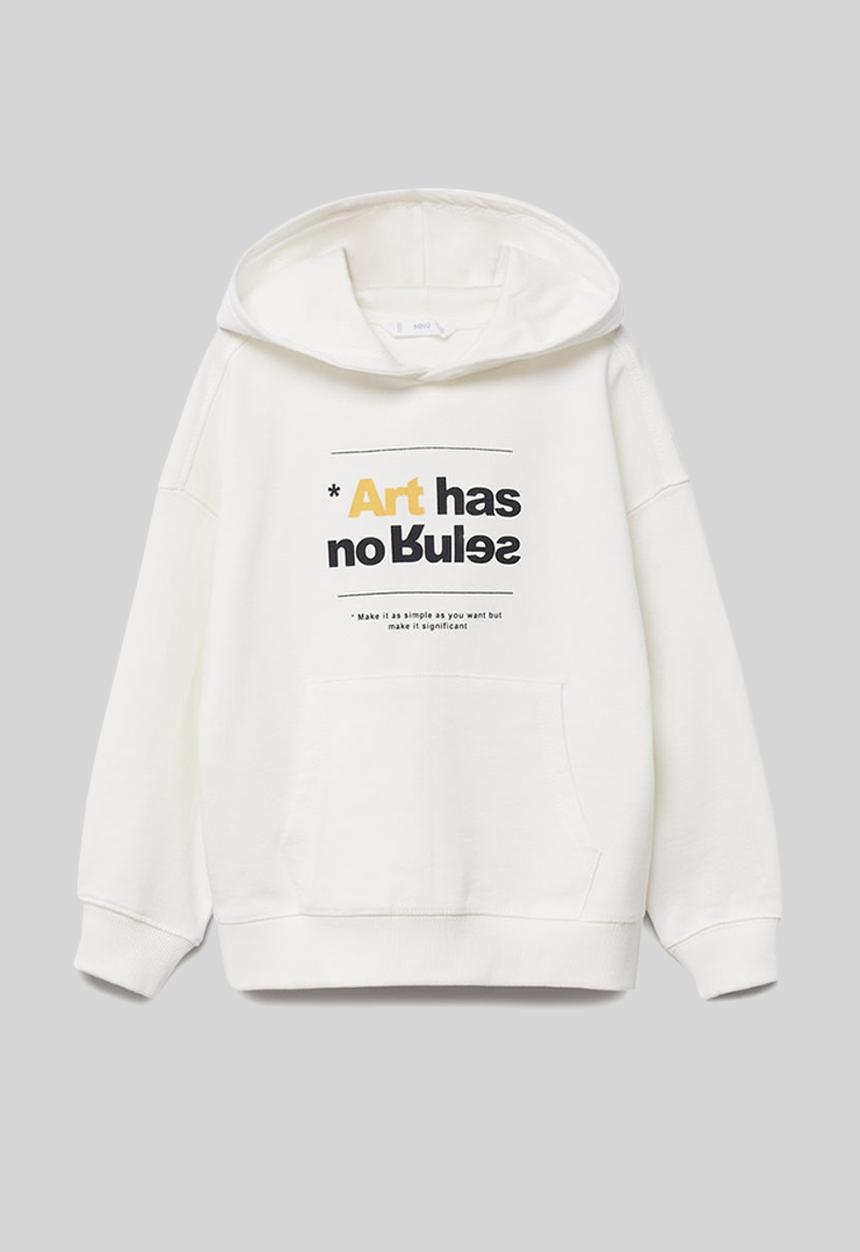 MANGO - Sudadera creative - white
