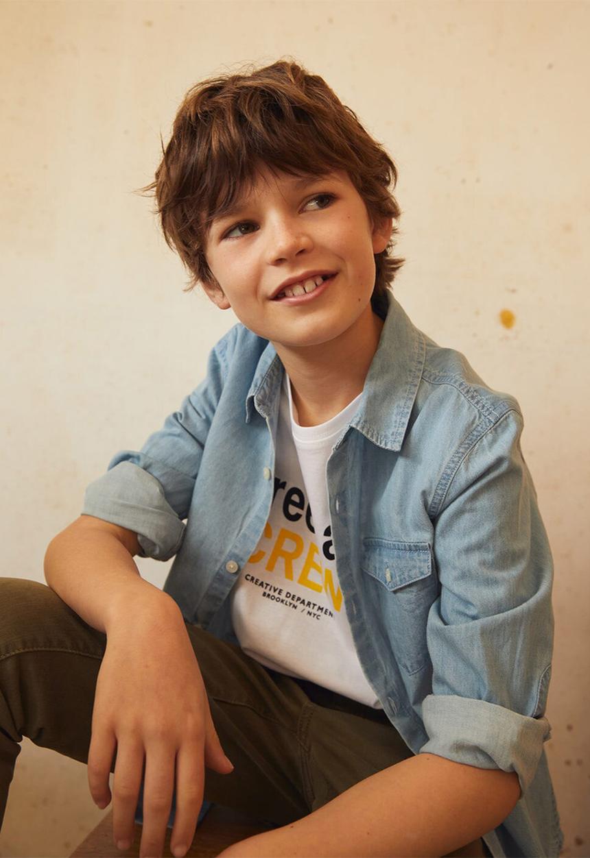 MANGO - Camisa daniel - blue