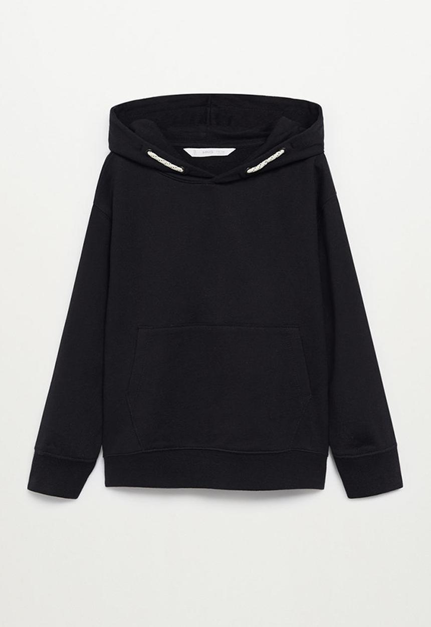 MANGO - Sweatshirt hood - black