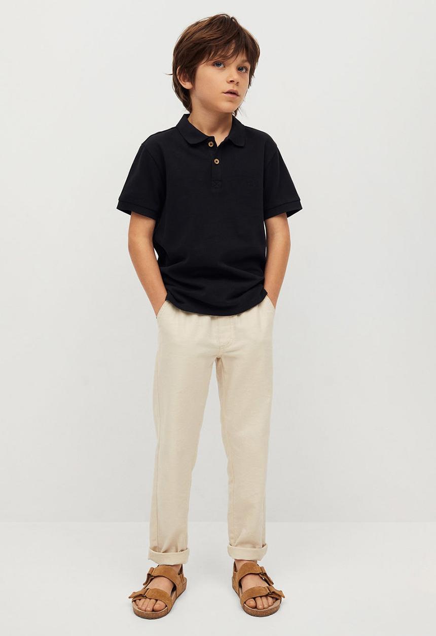 MANGO - T-shirt polo-i - black