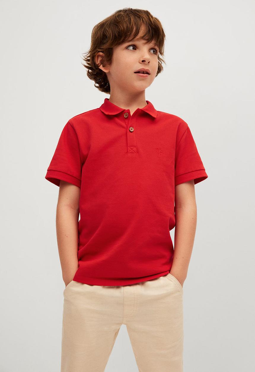MANGO - T-shirt polo - red