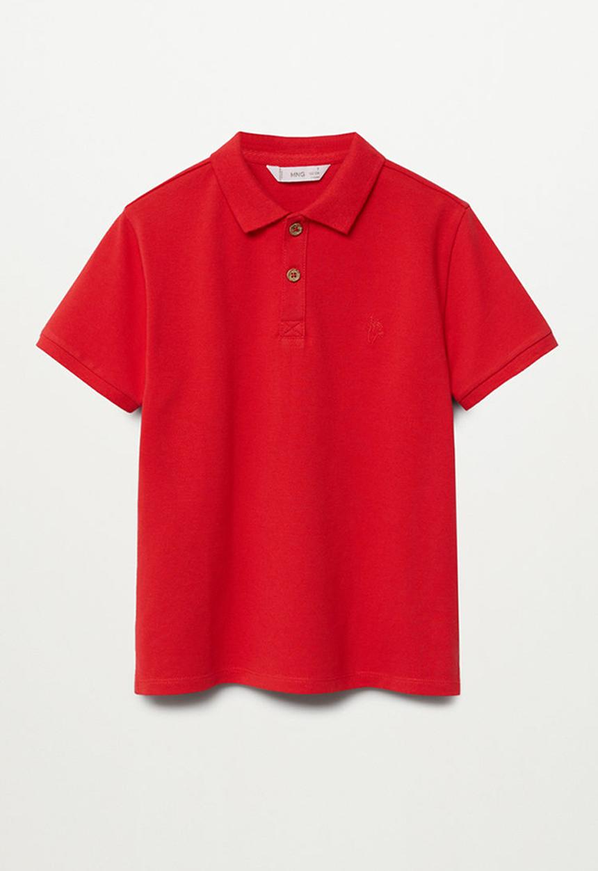 MANGO - T-shirt polo - red