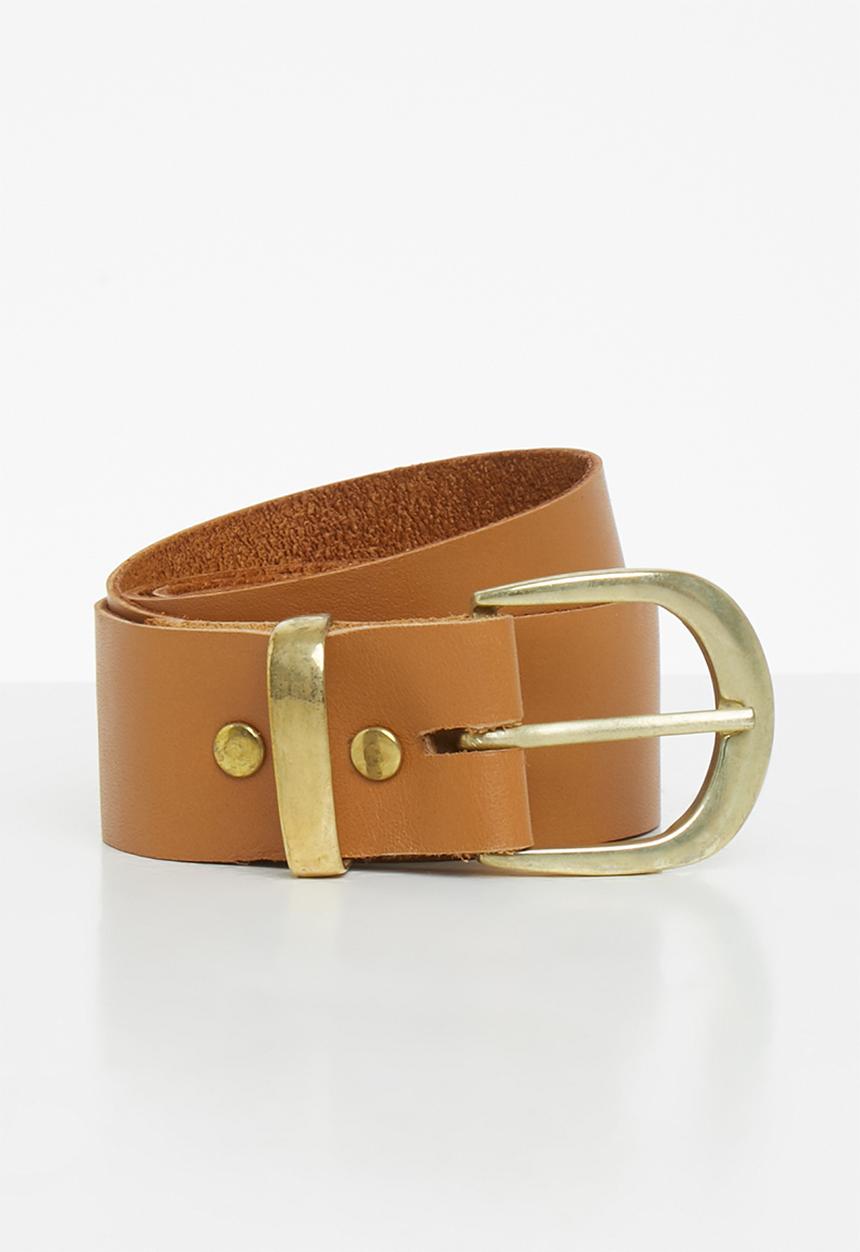 Superbalist - Liza leather waist belt - tan