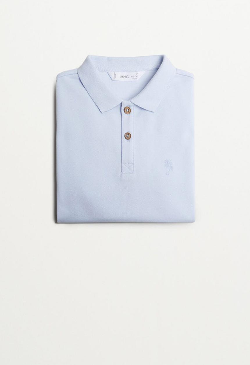 MANGO - T-shirt polo - blue