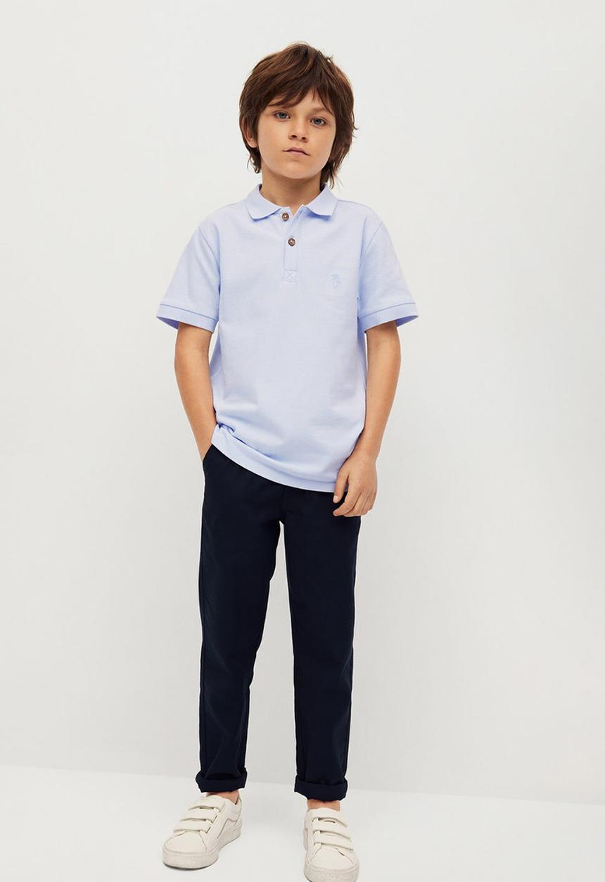 MANGO - T-shirt polo - blue