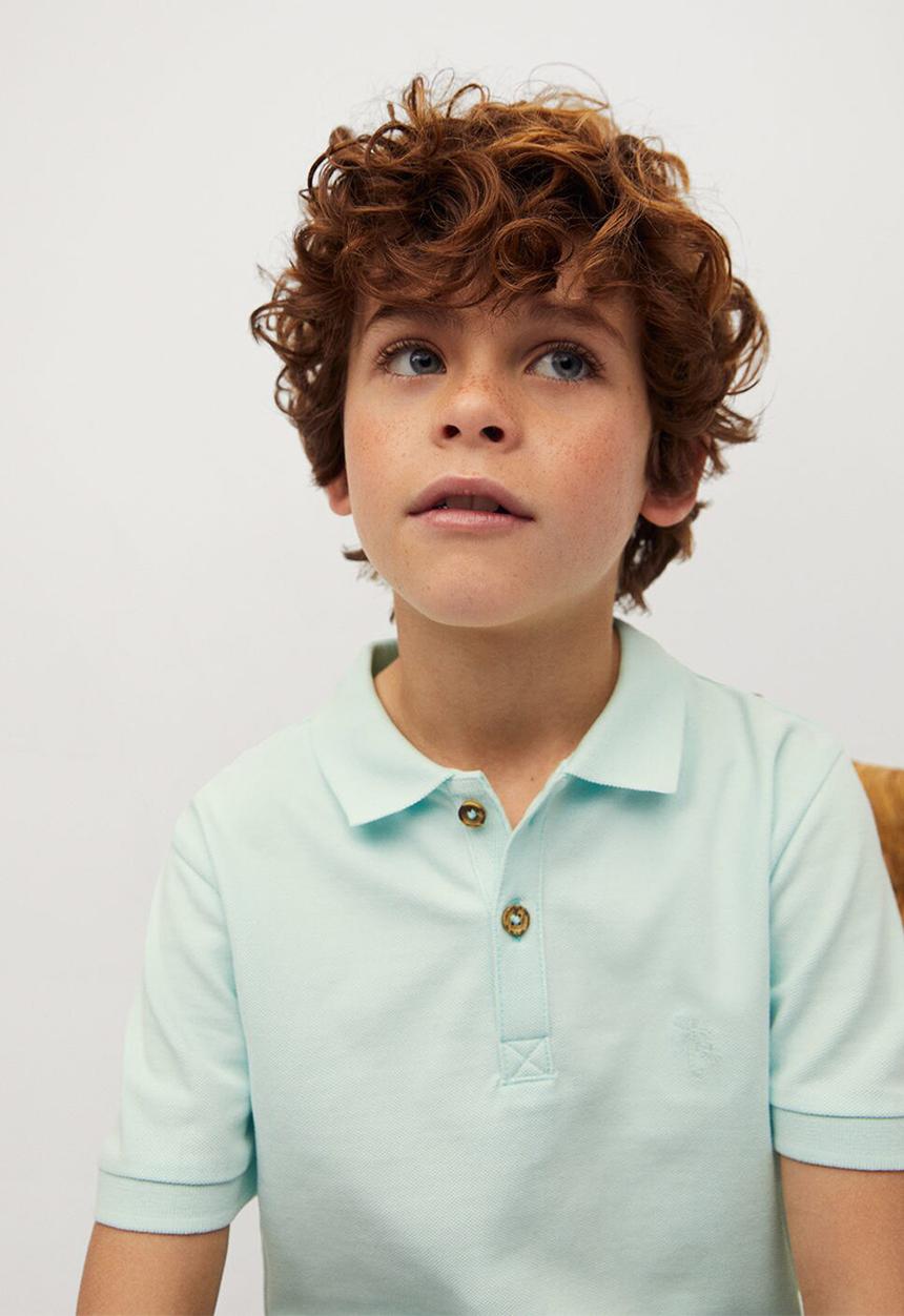 MANGO - T-shirt polo-i - green