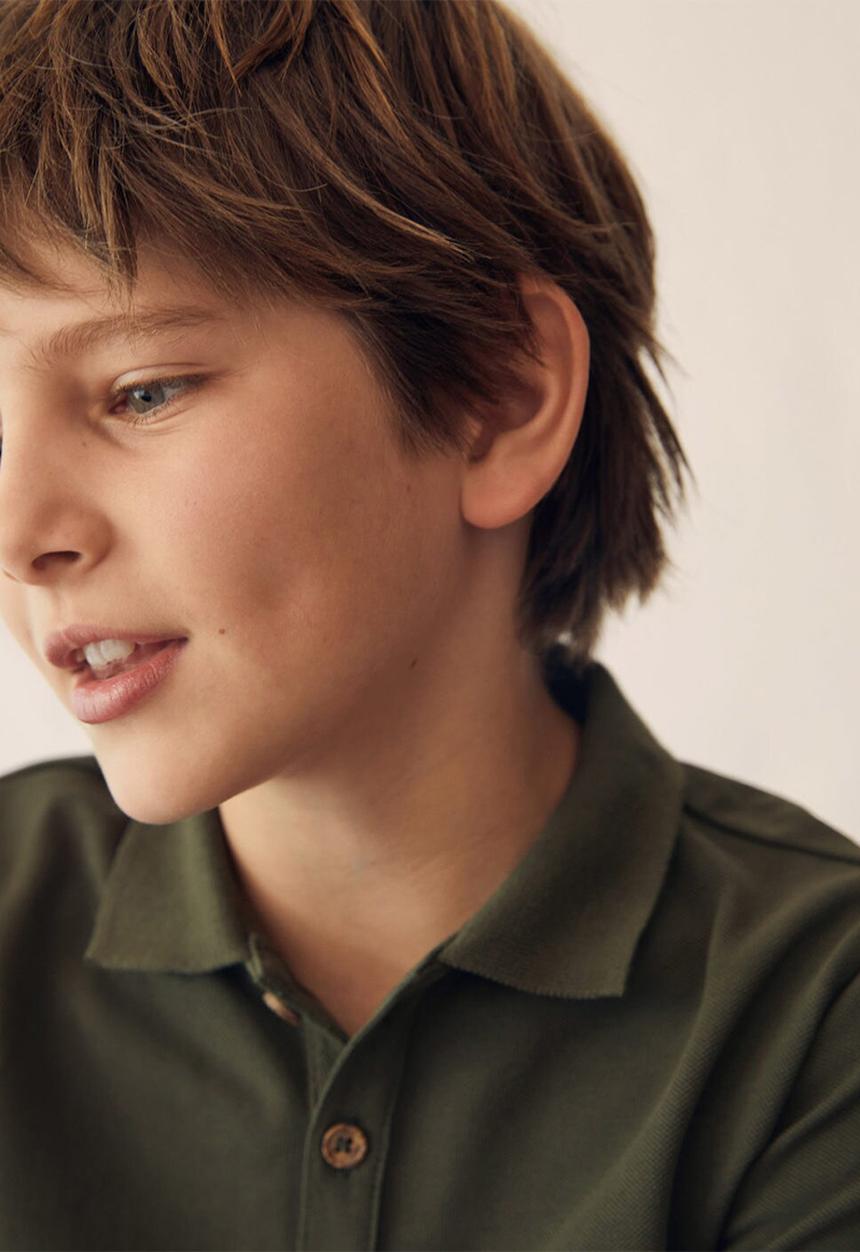 MANGO - T-shirt polo - khaki