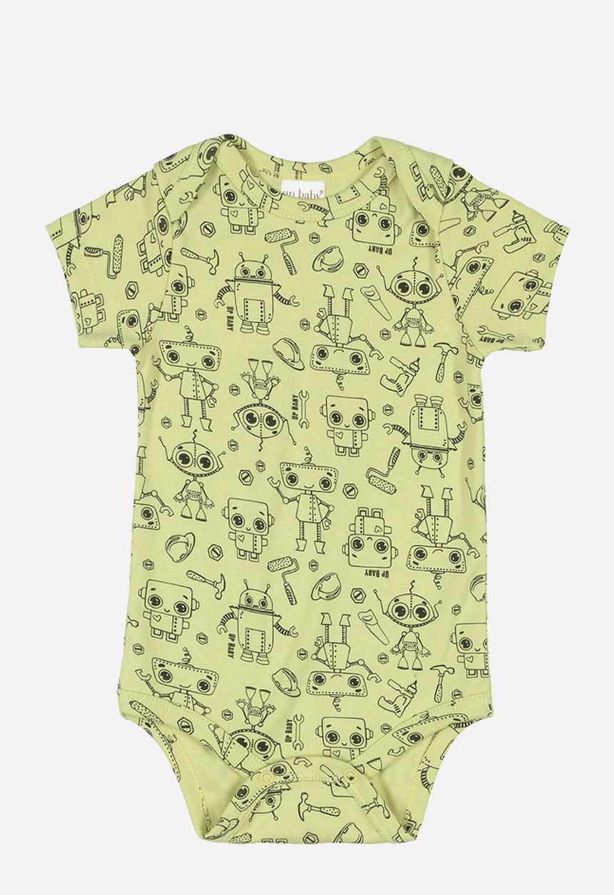 UP Baby - Printed bodysuit - yellow