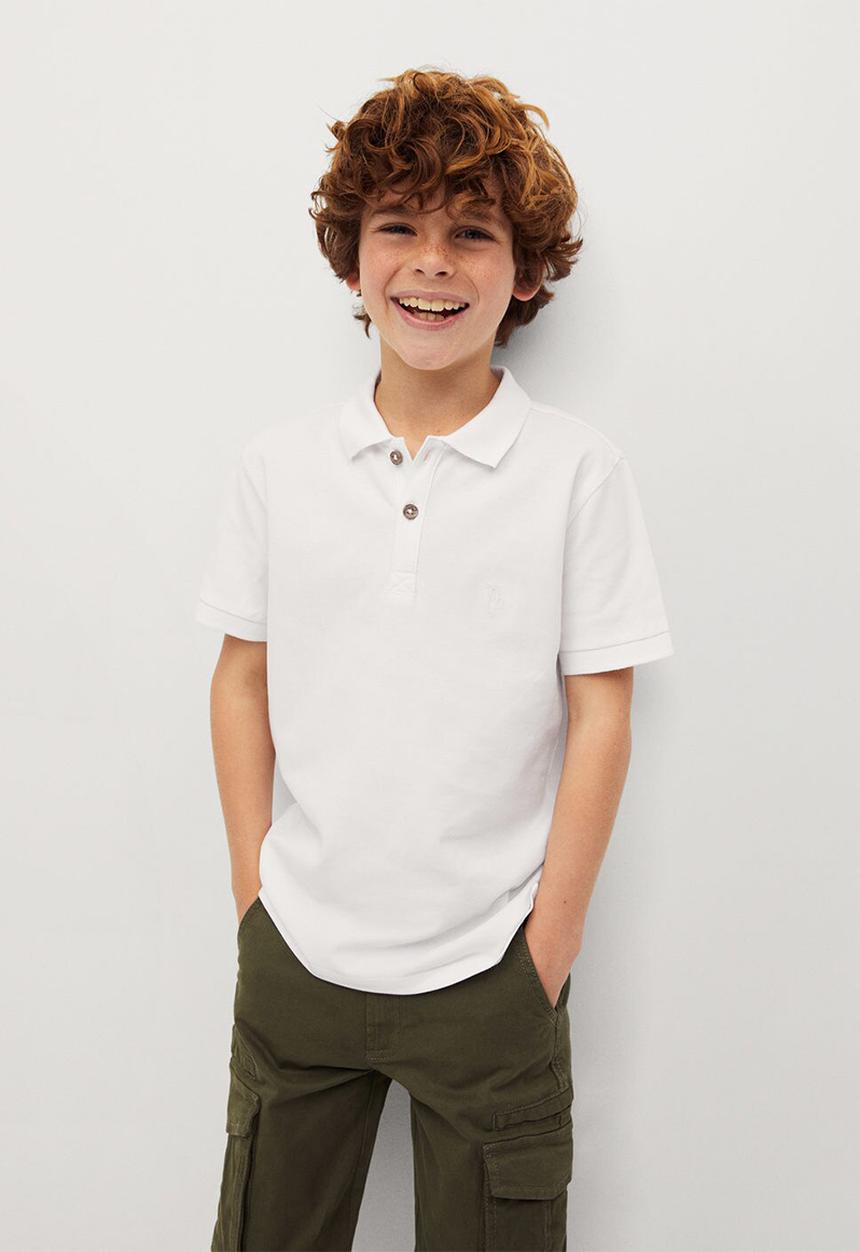 MANGO - T-shirt polo-i - white