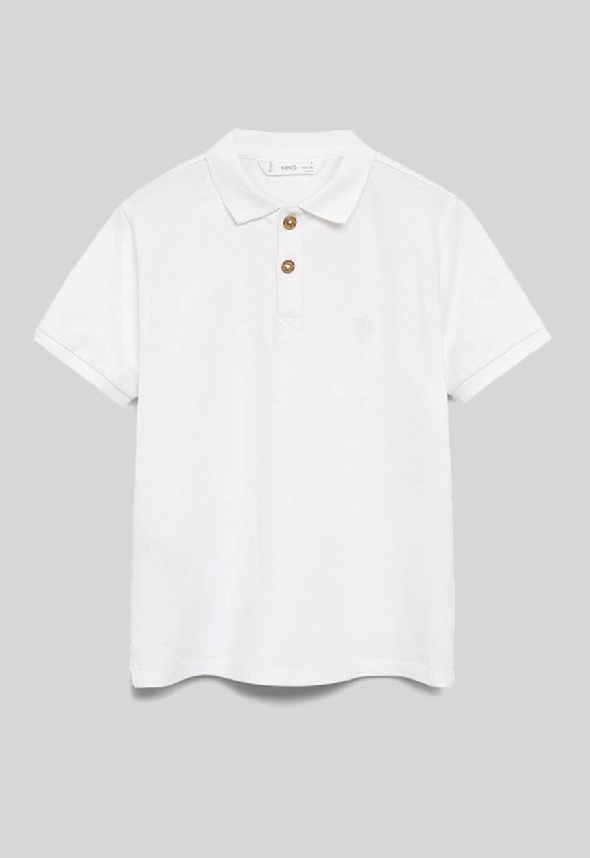 MANGO - T-shirt polo-i - white