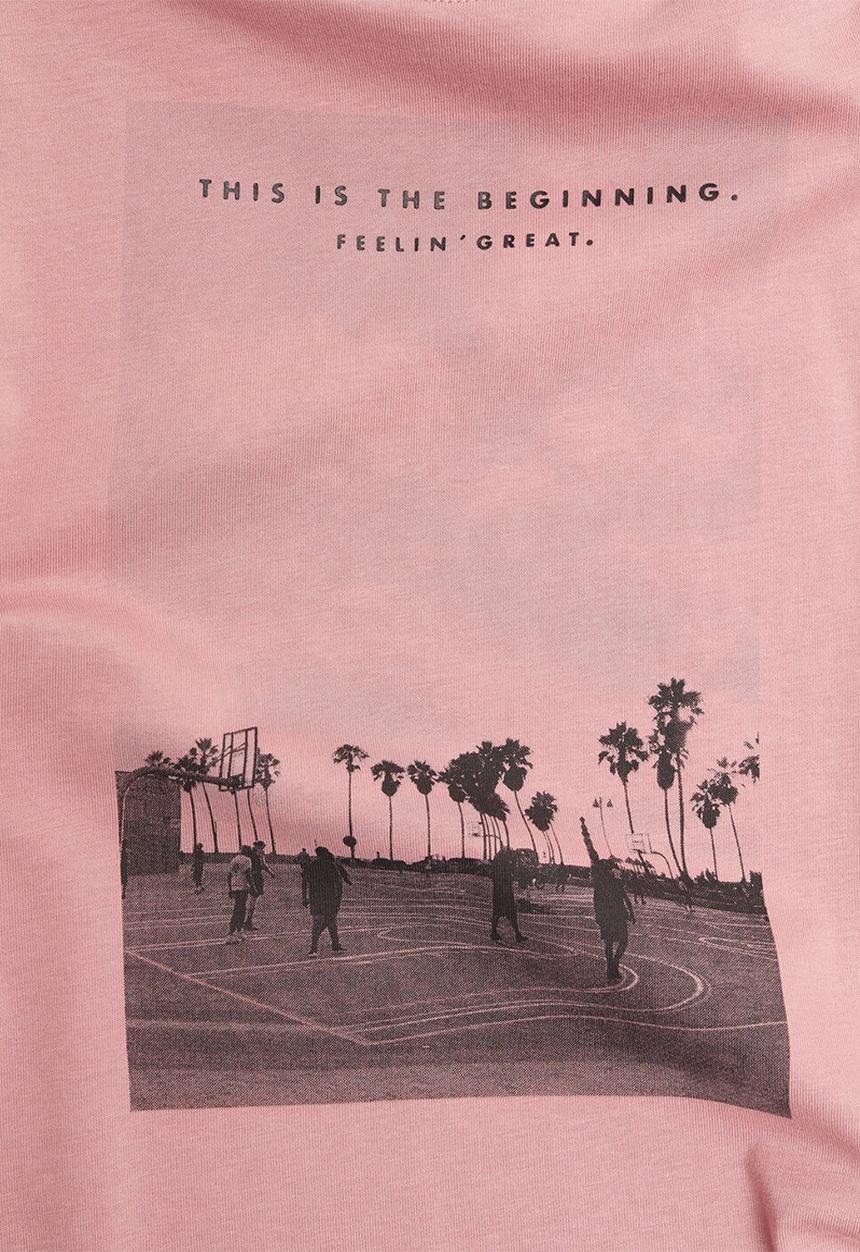 MANGO - T-shirt pablo - pink