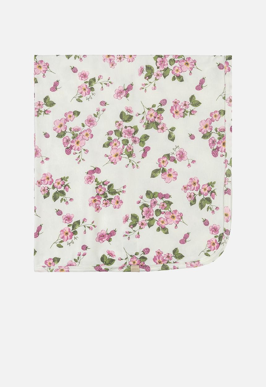 UP Baby - Floral blanket - off white
