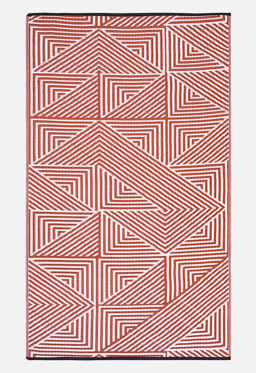 Fab Habitat - Tokyo outdoor rug- burnt orange