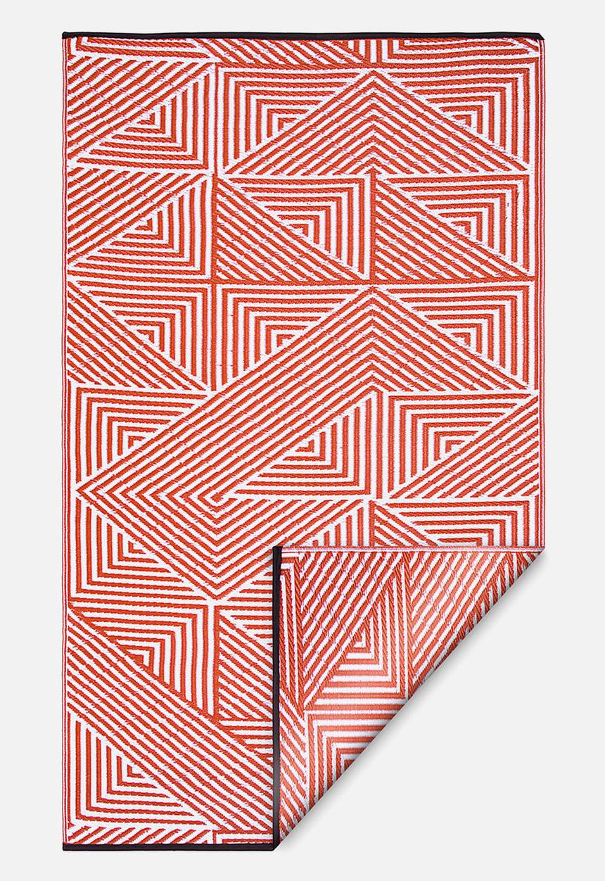 Fab Habitat - Tokyo outdoor rug- burnt orange