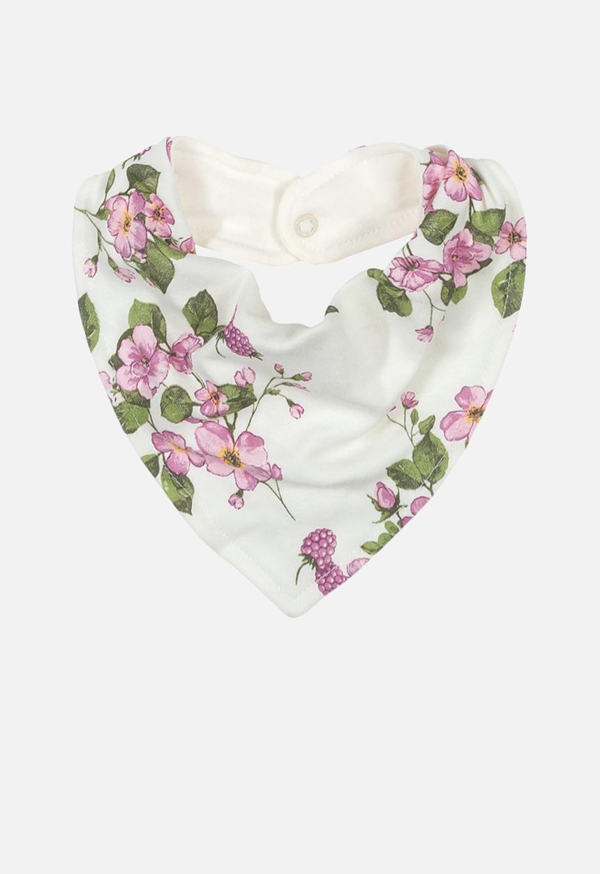 UP Baby - Floral bib - off white